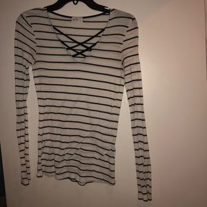 Long Sleeved Striped Top